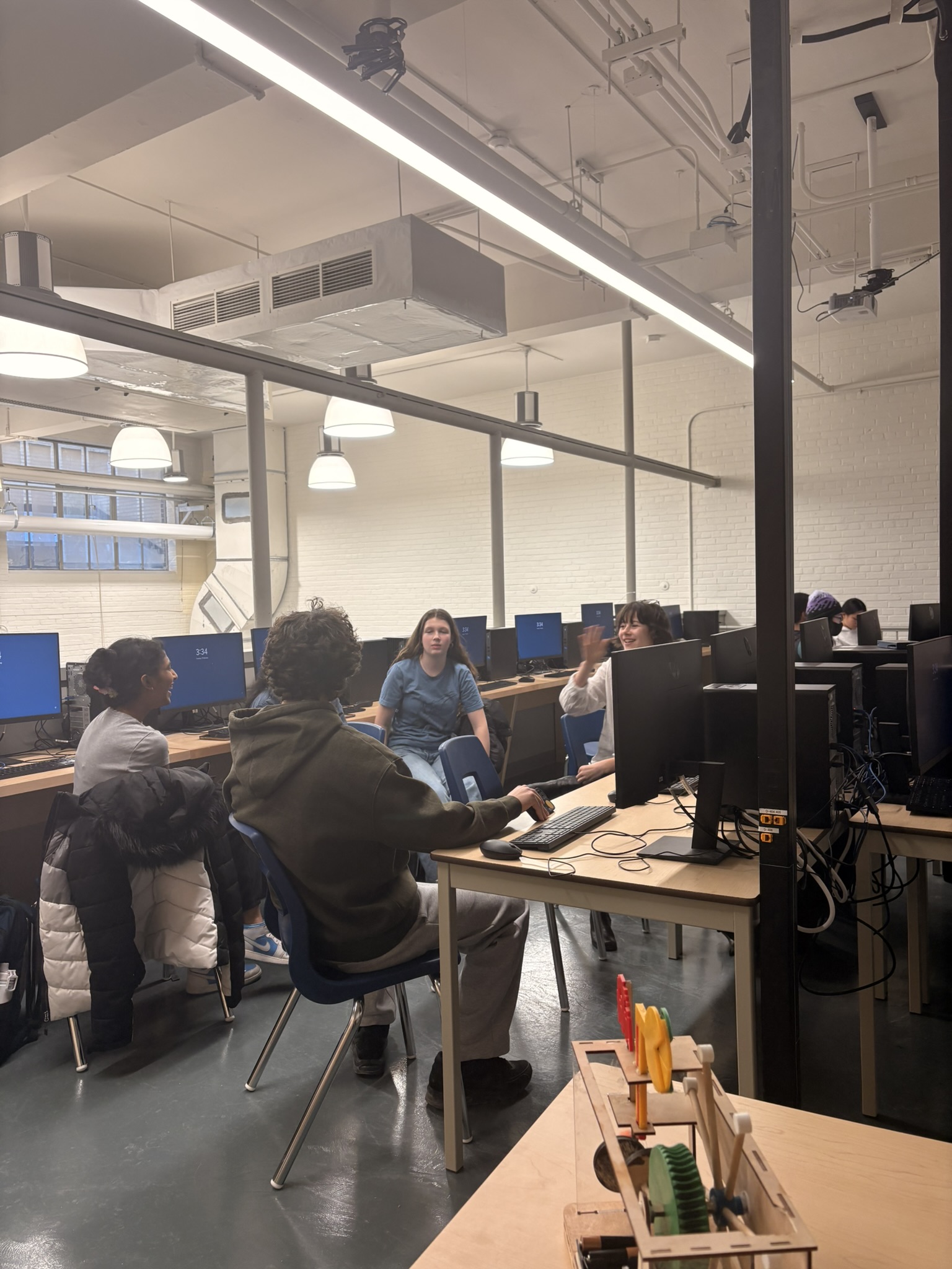 Team presenting at competition